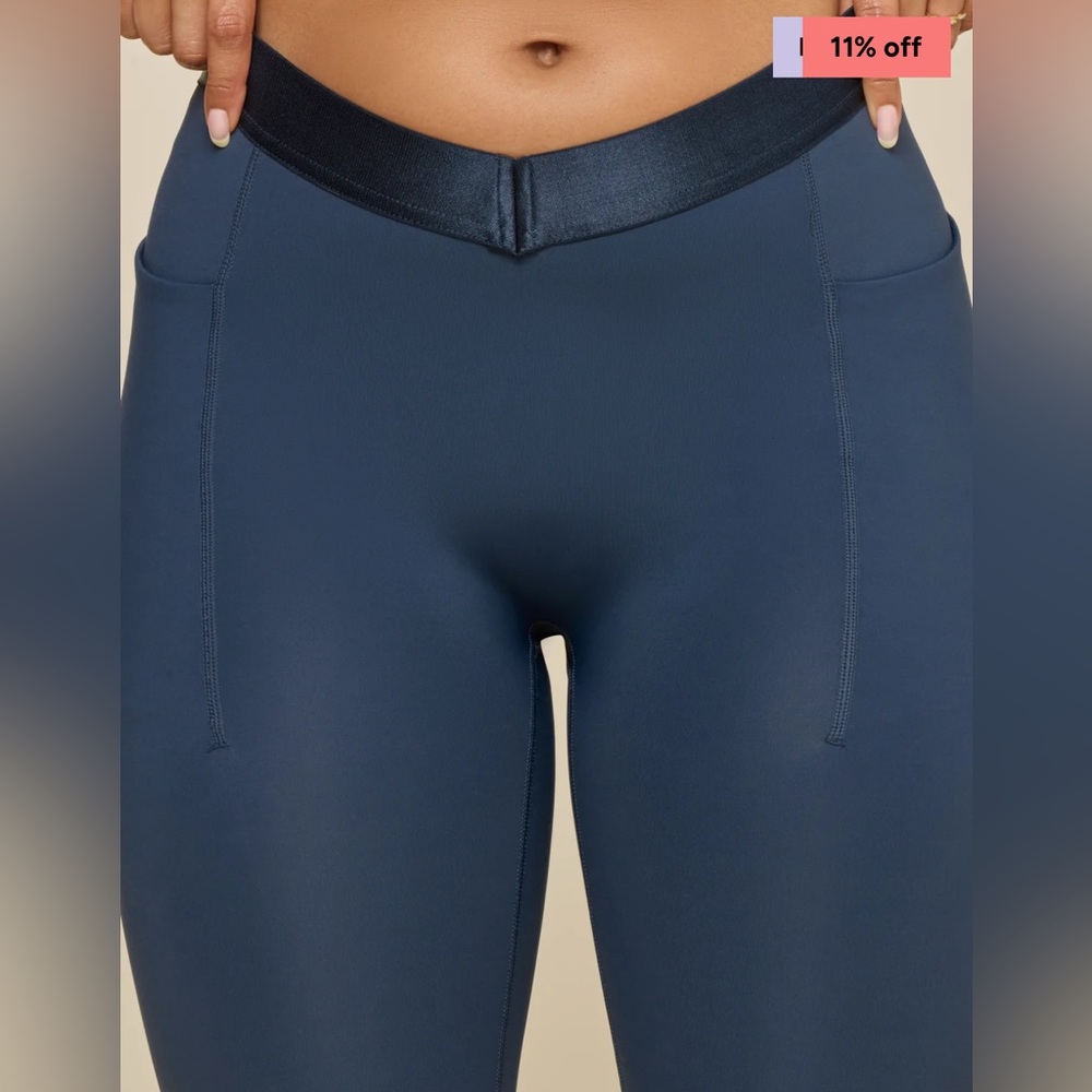 NWT Popflex Navy Contour Flared Legging - Picture 9 of 16